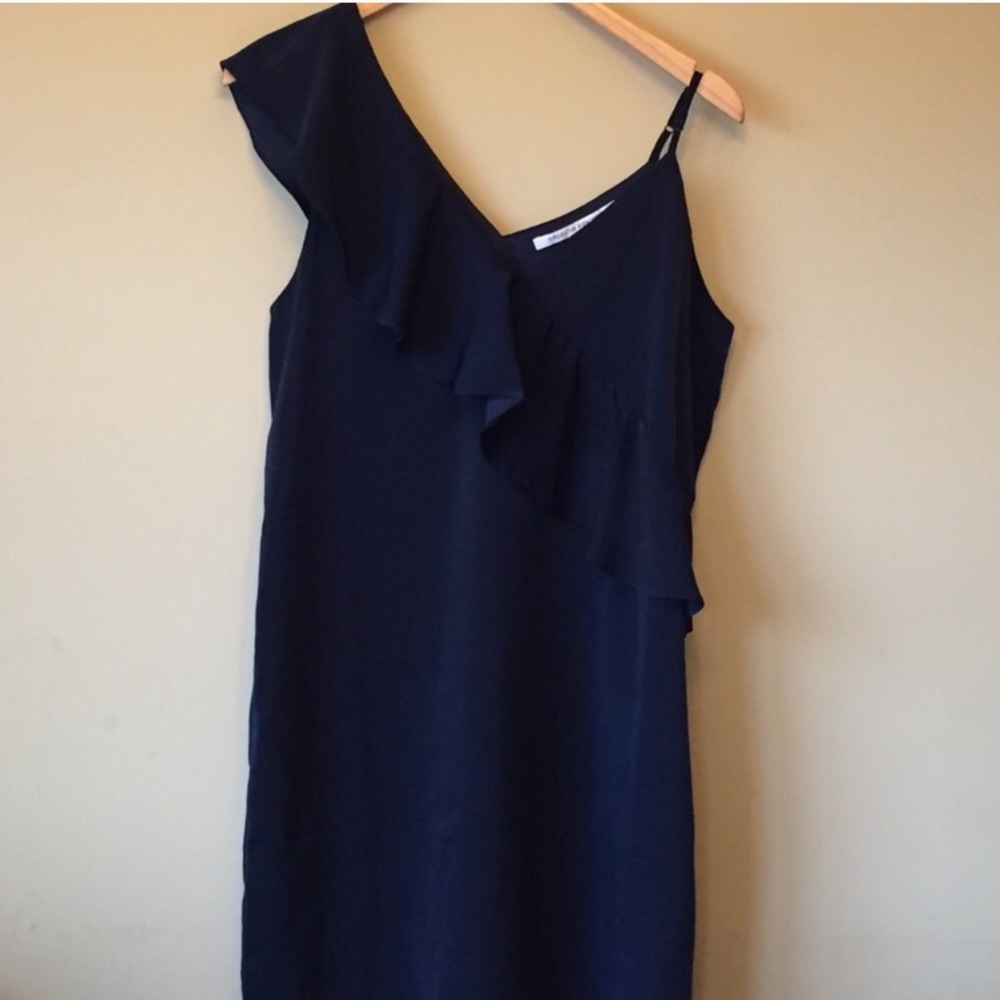 New Collective Concepts One Shoulder Ruffle Dress